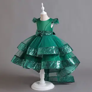 Pink Floral Mesh Kids Dress Large Bow — feature 6