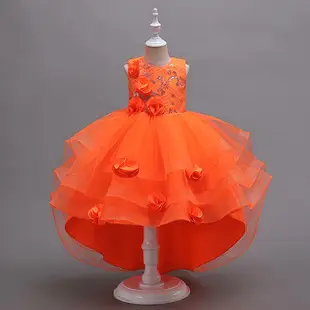 Pink Floral Mesh Kids Dress Large Bow — feature 7
