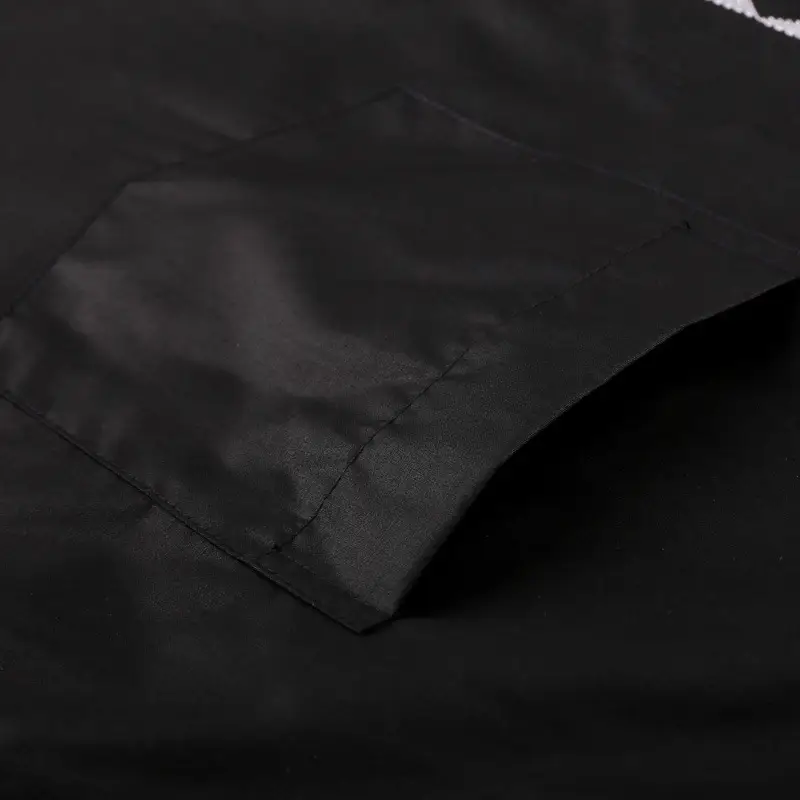 Men's Long Sleeve Black Shirt Plus Size Fat Man Top - Image 5