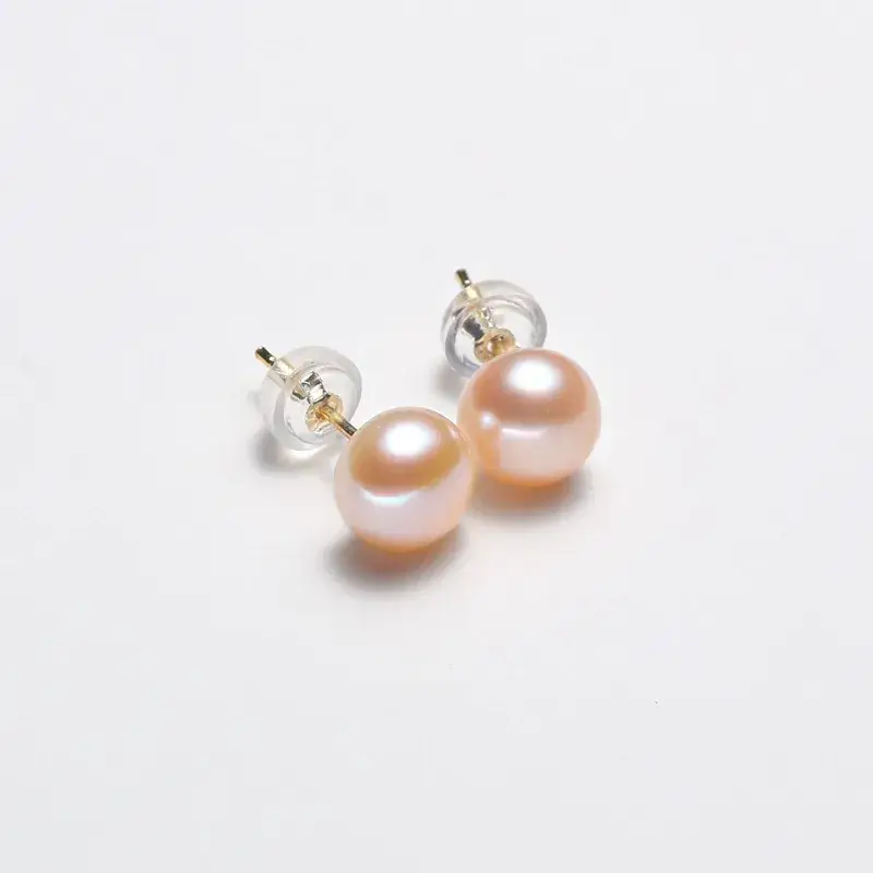 Zhuji 5A Pearl Earrings Gold Plated - Image 6