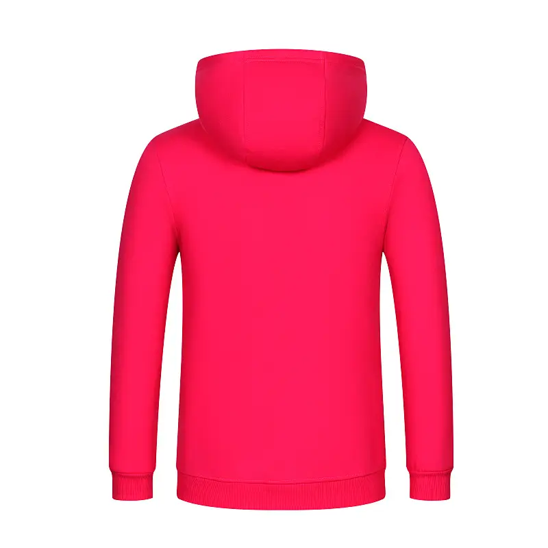 Men Red Full Zip Hoodie Winter Warm - Image 4