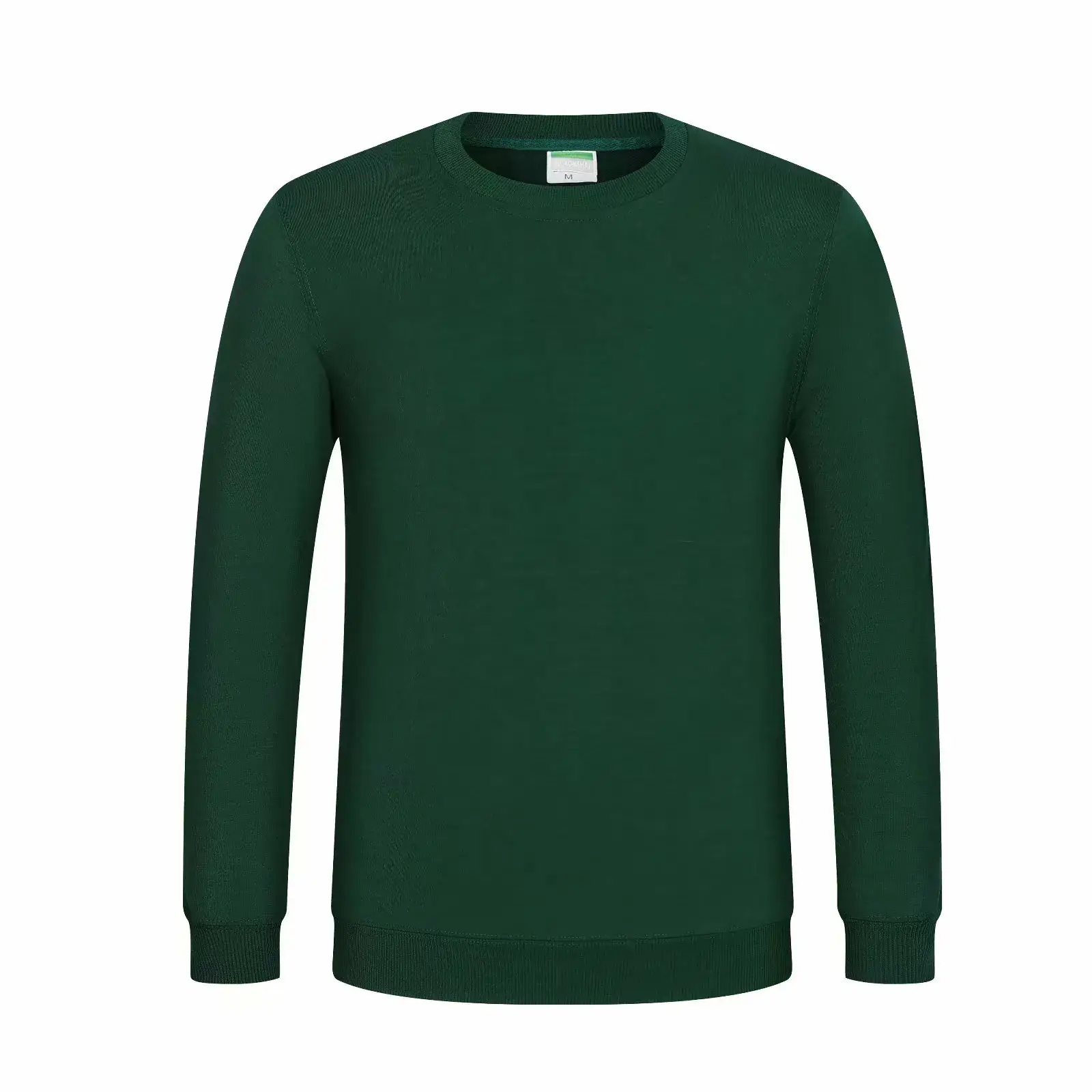 White New Spring Sweater Round Neck Thin