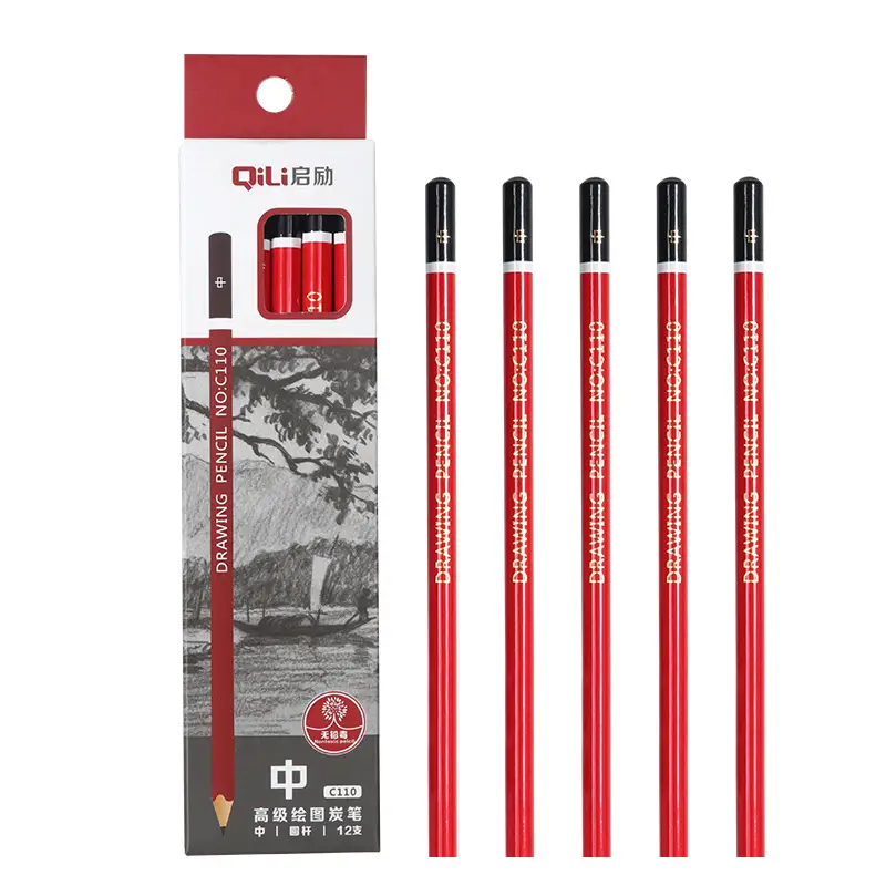 Sketch pencil art 2B pencil 2b a box of student painting 2h-14b log drawing sketch pen suit wholesale