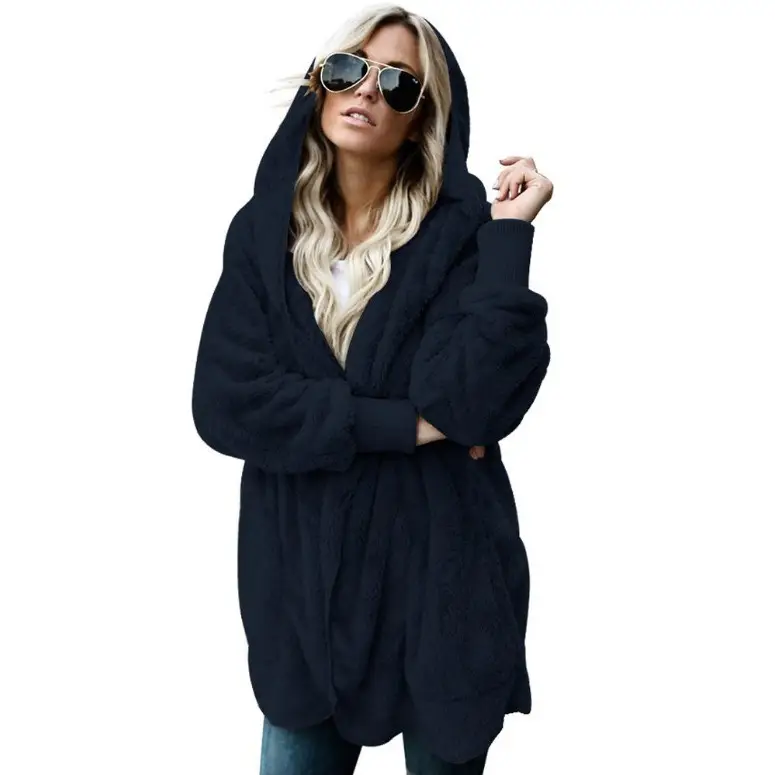 Women's Warm Long Sleeve Mao Mao Jacket Pink - Image 16