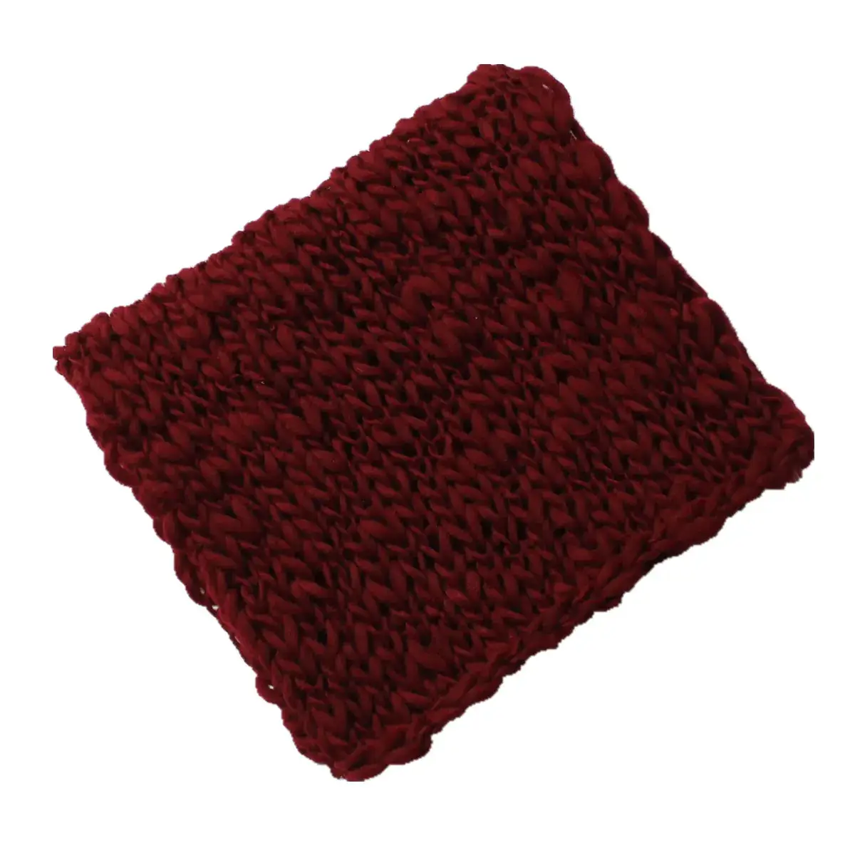 Newborn Photo Blanket Multi-Color Wool Thick Square - Image 4