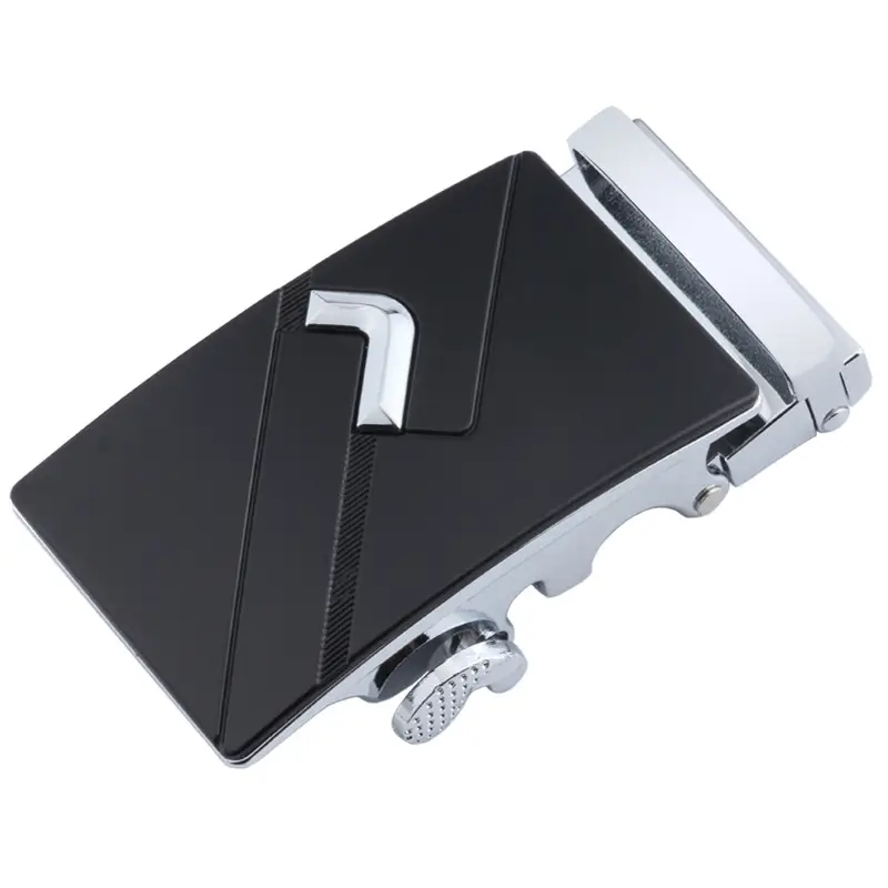 Men's Black Alloy Belt Buckle Set Gold Finish - Image 21
