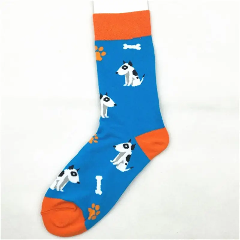 Trendy Men and Women Couple Trendy Socks Men's Long Tube Cotton Socks Animal Colorful Fruit Jacquard Socks happy socks — feature 2