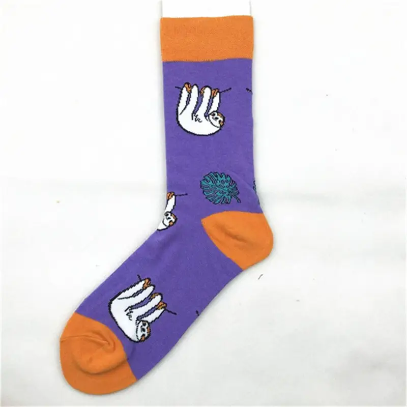 Trendy Men and Women Couple Trendy Socks Men's Long Tube Cotton Socks Animal Colorful Fruit Jacquard Socks happy socks