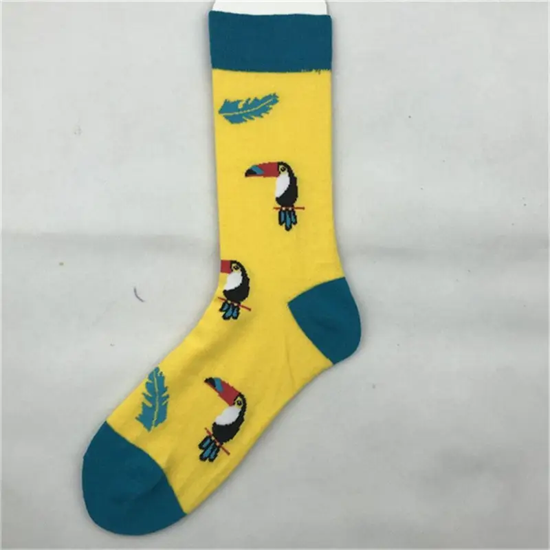 Trendy Men and Women Couple Trendy Socks Men's Long Tube Cotton Socks Animal Colorful Fruit Jacquard Socks happy socks