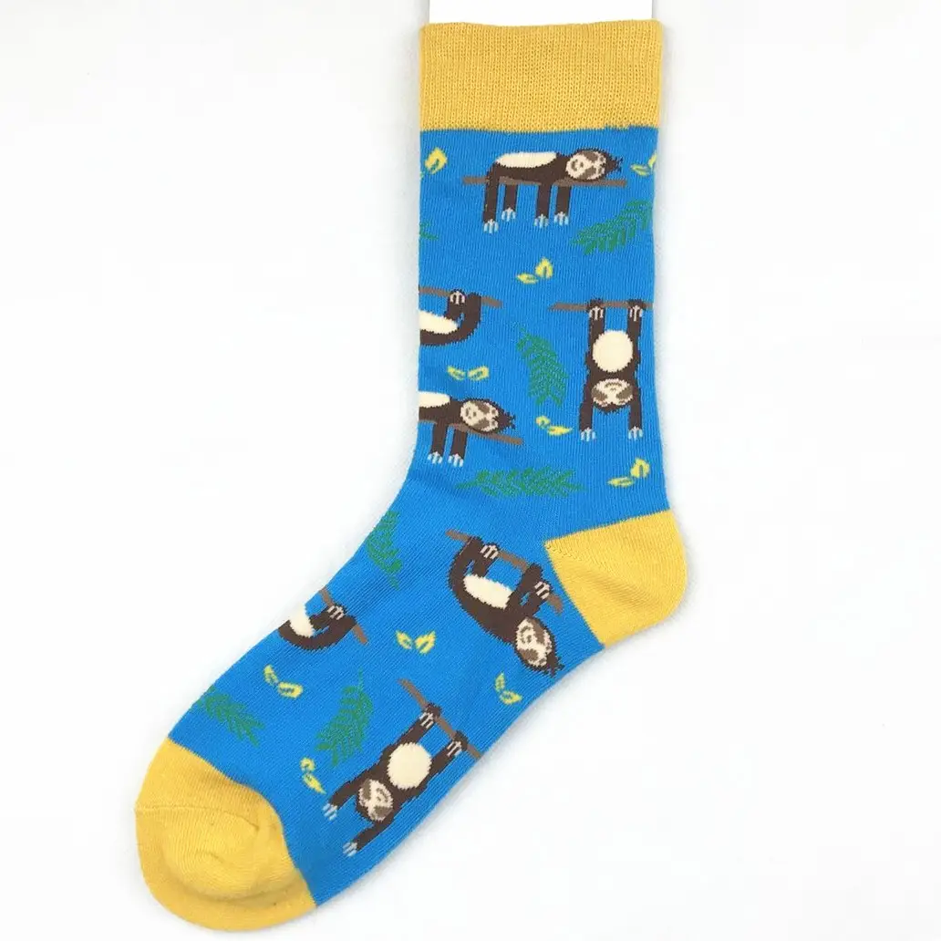 Trendy Men and Women Couple Trendy Socks Men's Long Tube Cotton Socks Animal Colorful Fruit Jacquard Socks happy socks