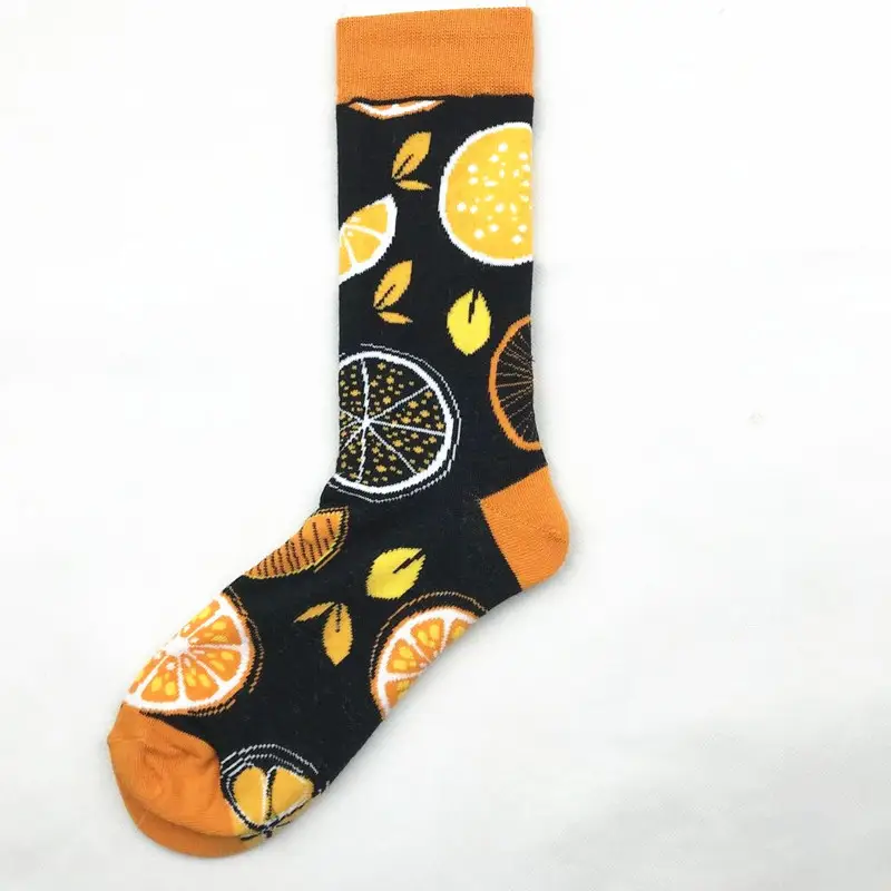 Trendy Men and Women Couple Trendy Socks Men's Long Tube Cotton Socks Animal Colorful Fruit Jacquard Socks happy socks