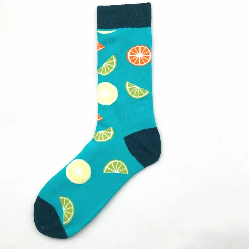 Trendy Men and Women Couple Trendy Socks Men's Long Tube Cotton Socks Animal Colorful Fruit Jacquard Socks happy socks