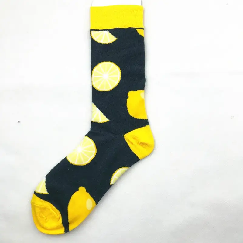 Trendy Men and Women Couple Trendy Socks Men's Long Tube Cotton Socks Animal Colorful Fruit Jacquard Socks happy socks