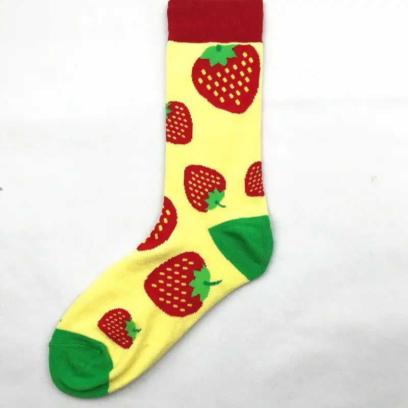Trendy Men and Women Couple Trendy Socks Men's Long Tube Cotton Socks Animal Colorful Fruit Jacquard Socks happy socks