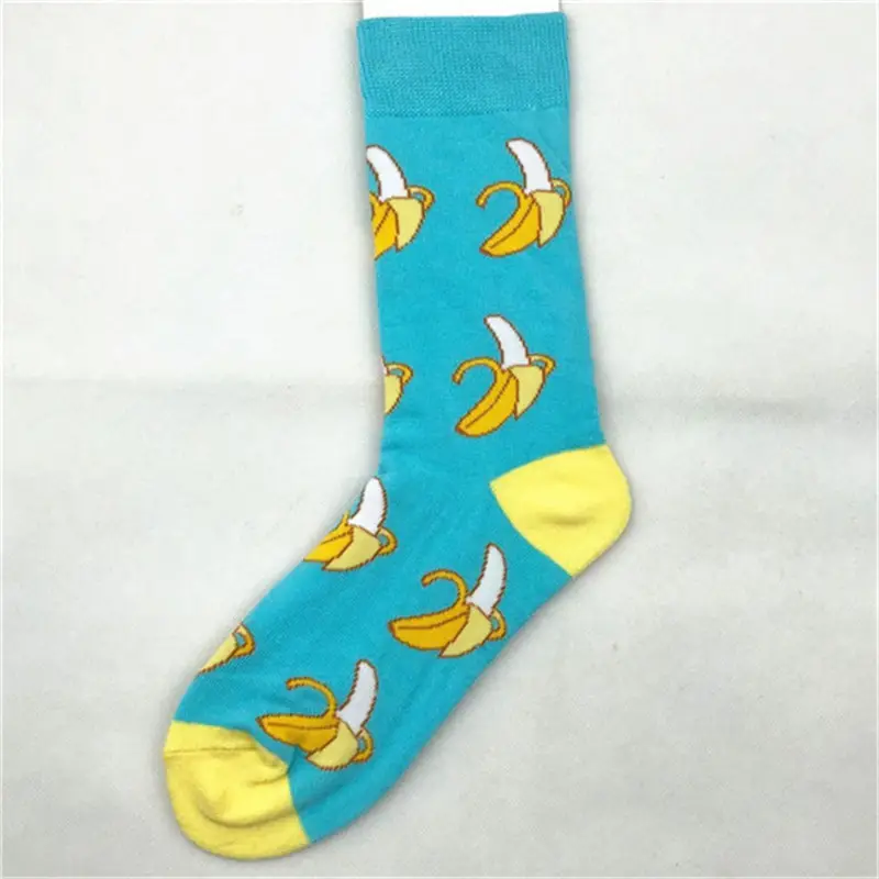Trendy Men and Women Couple Trendy Socks Men's Long Tube Cotton Socks Animal Colorful Fruit Jacquard Socks happy socks