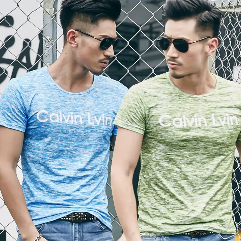 2025 Men Printed T-Shirt Short Sleeve Summer Wear