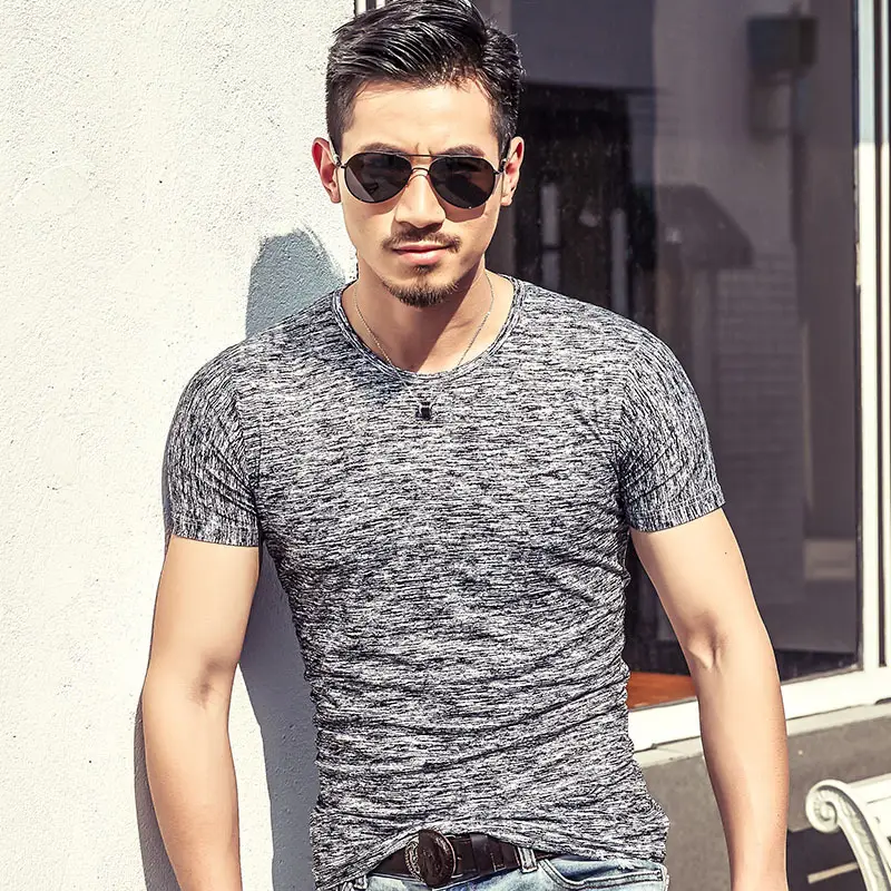 2025 Men Printed T-Shirt Short Sleeve Summer Wear