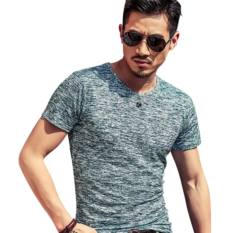 2025 Men Printed T-Shirt Short Sleeve Summer Wear