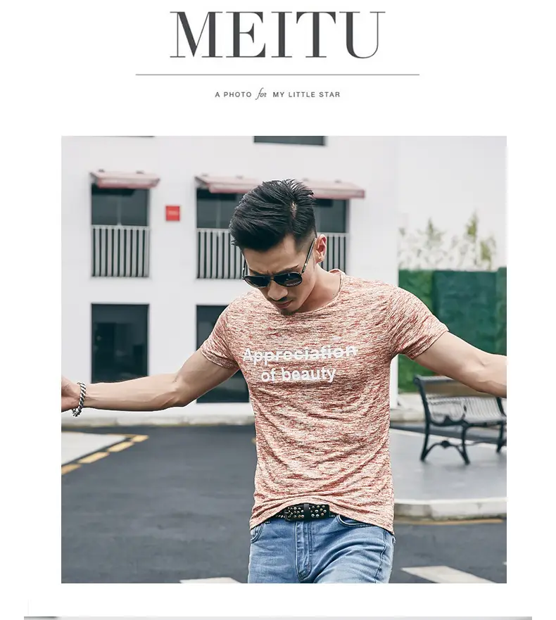 2025 Men Printed T-Shirt Short Sleeve Summer Wear — feature 14