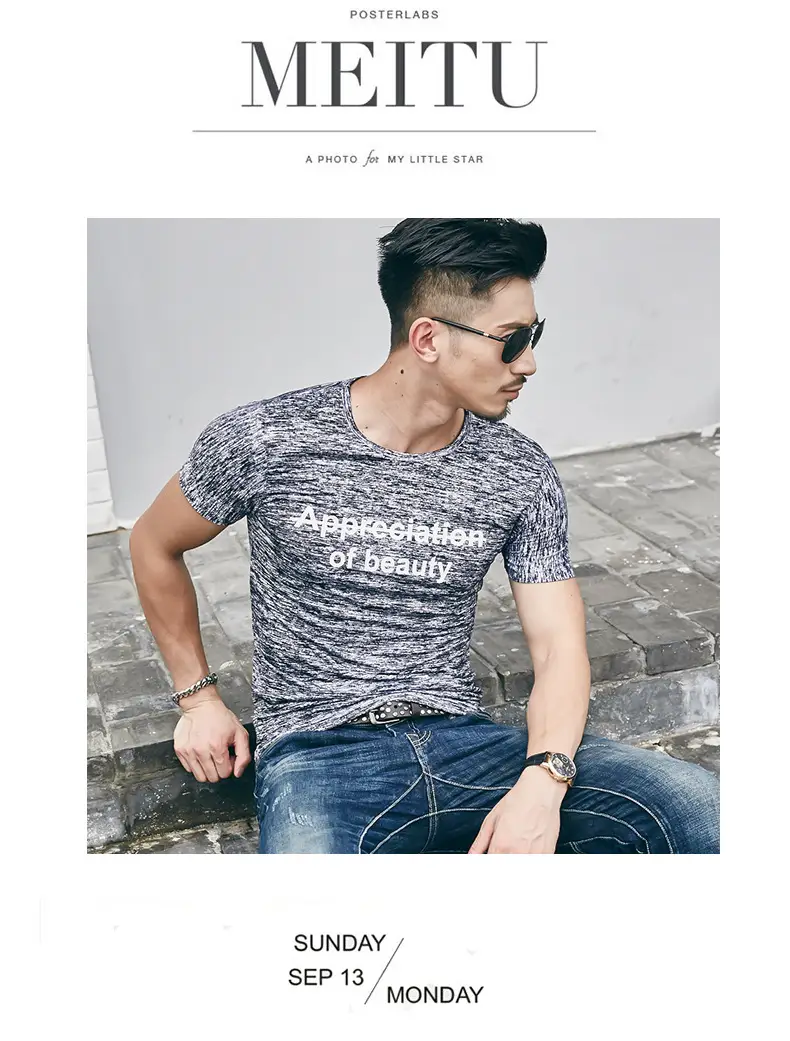 2025 Men Printed T-Shirt Short Sleeve Summer Wear — feature 19