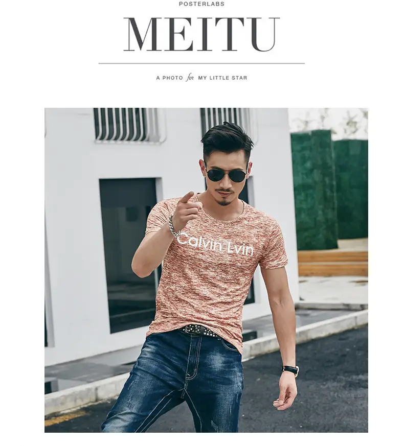 2025 Men Printed T-Shirt Short Sleeve Summer Wear — feature 24