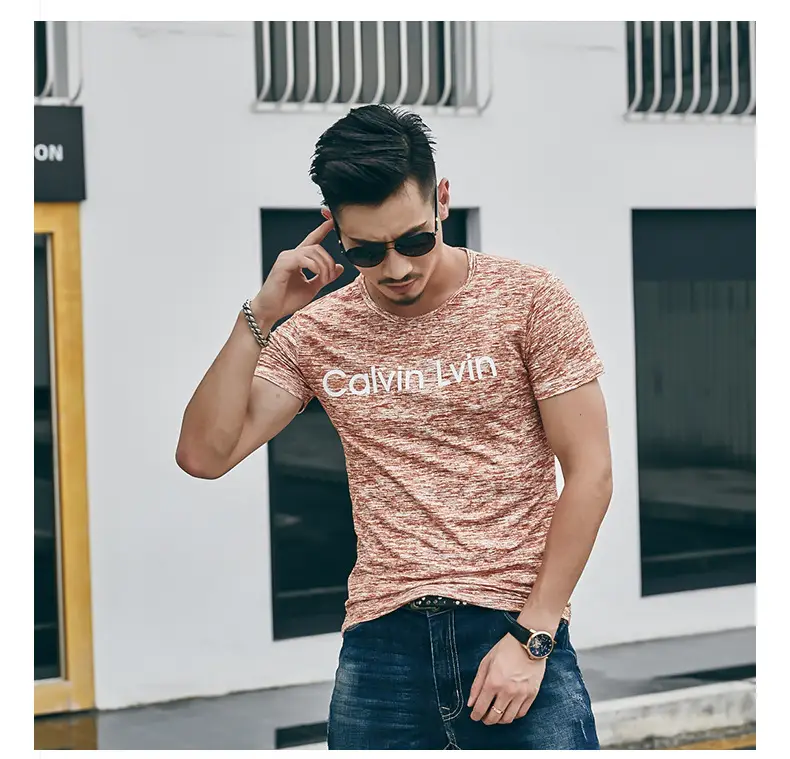 2025 Men Printed T-Shirt Short Sleeve Summer Wear — feature 25