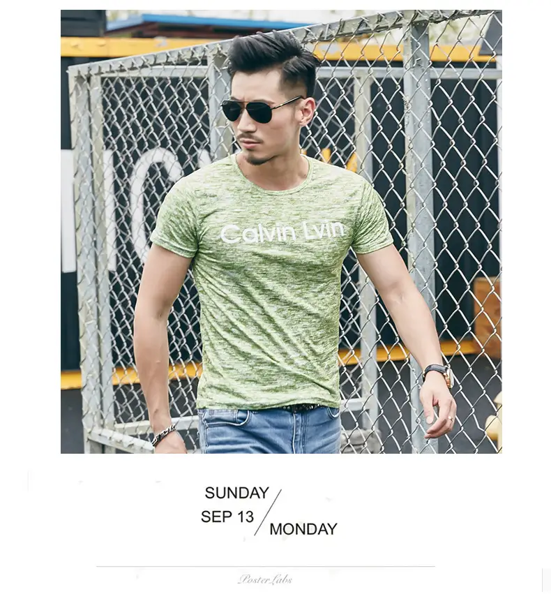 2025 Men Printed T-Shirt Short Sleeve Summer Wear — feature 28