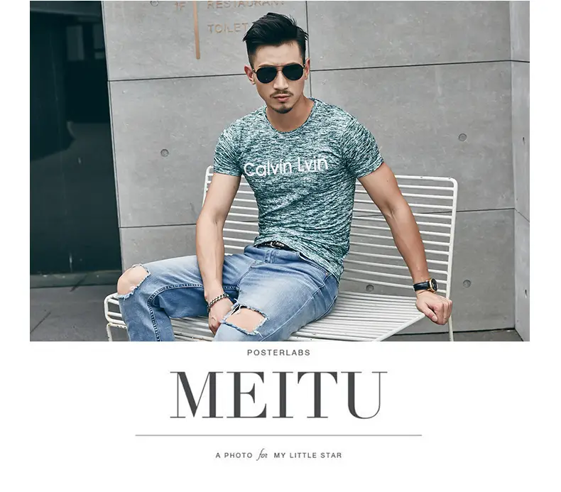 2025 Men Printed T-Shirt Short Sleeve Summer Wear — feature 34
