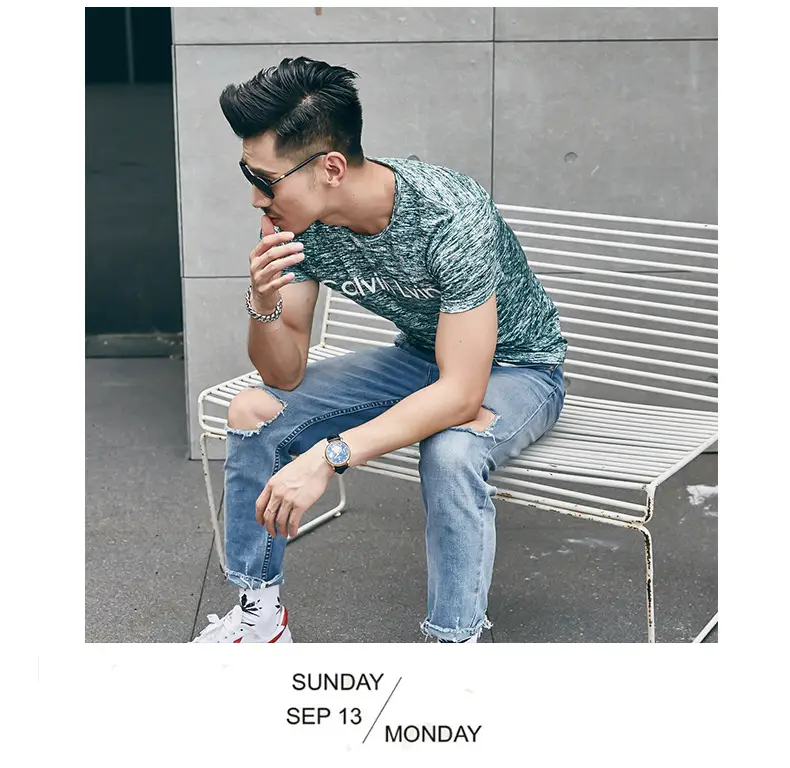 2025 Men Printed T-Shirt Short Sleeve Summer Wear — feature 35