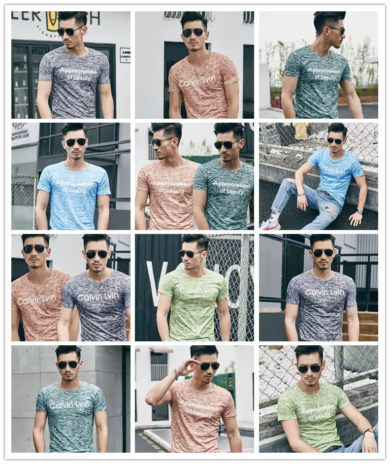 2025 Men Printed T-Shirt Short Sleeve Summer Wear — feature 8