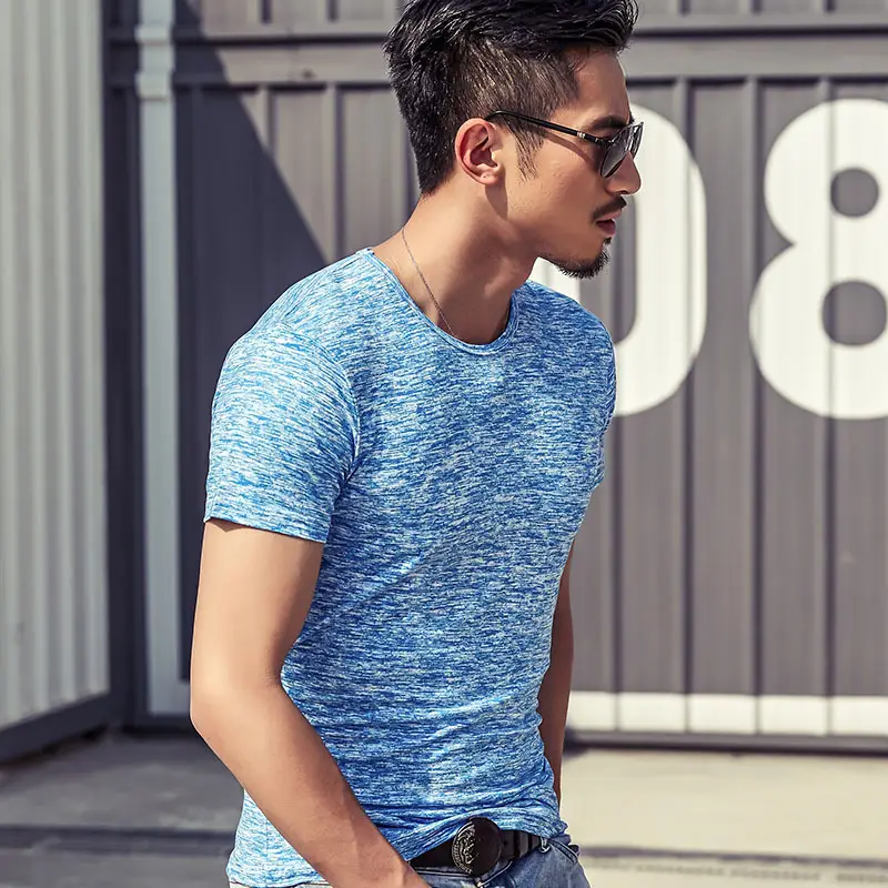 2025 Men Printed T-Shirt Short Sleeve Summer Wear