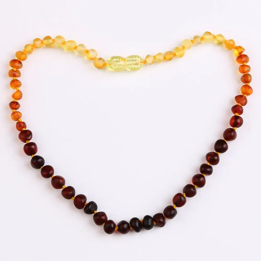 Baltic Sea Frosted Amber Necklace for Baby Gift - Image 9