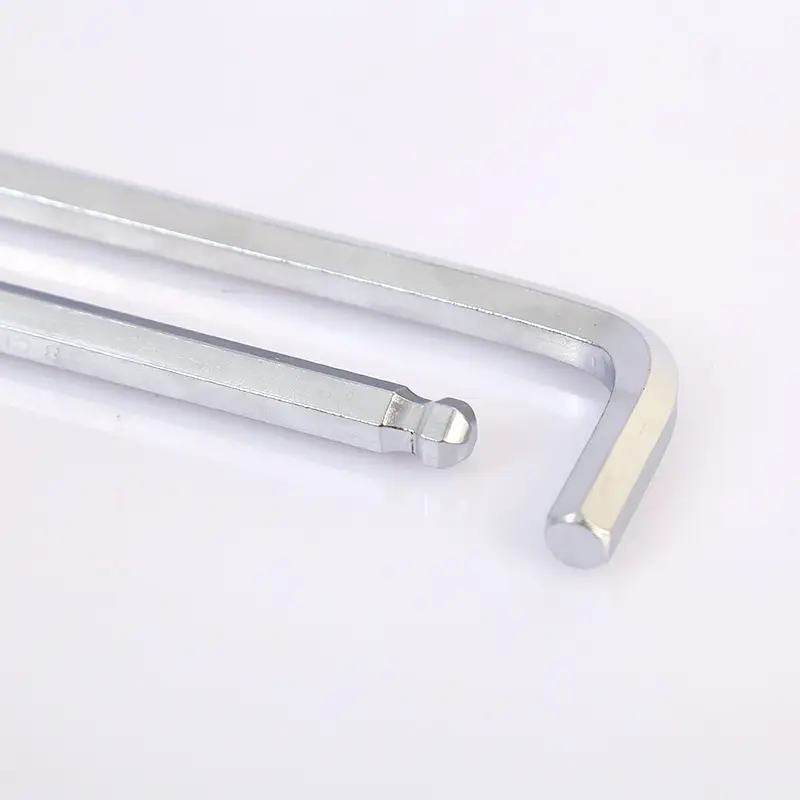 Manufacturer Wholesale Qinggong Medium-Length Ball Head Hexagonal Wrench Metric Inner Hexagonal Top Wire Hardware Tool Matching Wrench