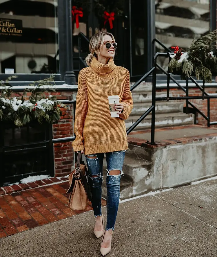 Long Sleeve Knit Turtleneck Jacket for Women 2025 β feature 21