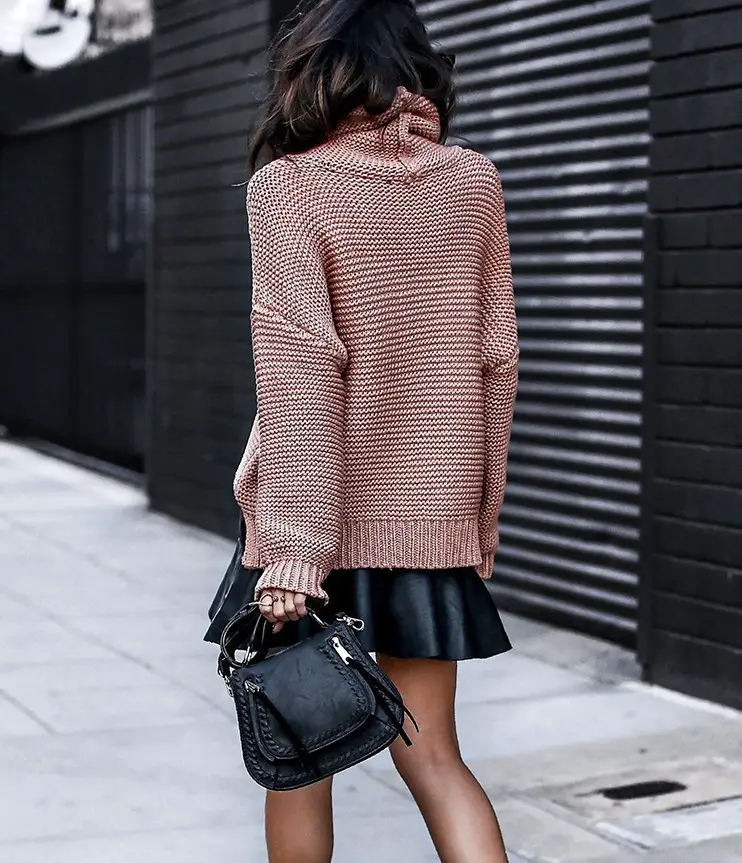 Long Sleeve Knit Turtleneck Jacket for Women 2025 β feature 25