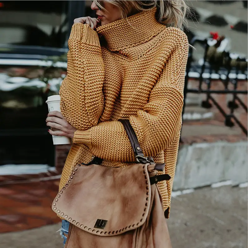 Long Sleeve Knit Turtleneck Jacket for Women 2025 - Image 7