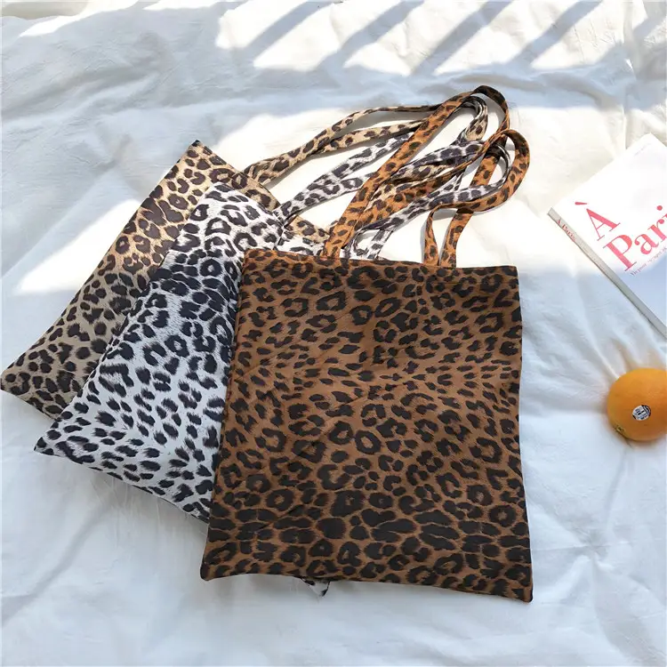 Leopard Print Large Women's Tote Bag - Image 4