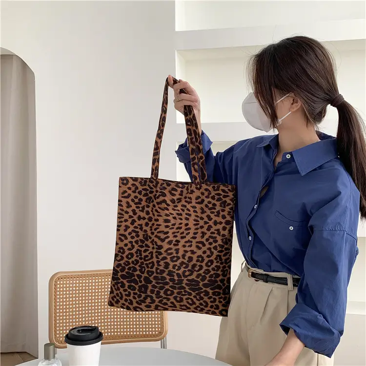 Leopard Print Large Women's Tote Bag - Image 5