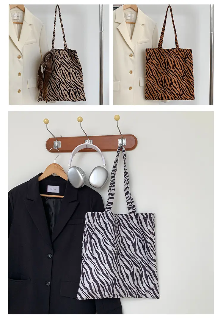 Leopard Print Large Women's Tote Bag — feature 11