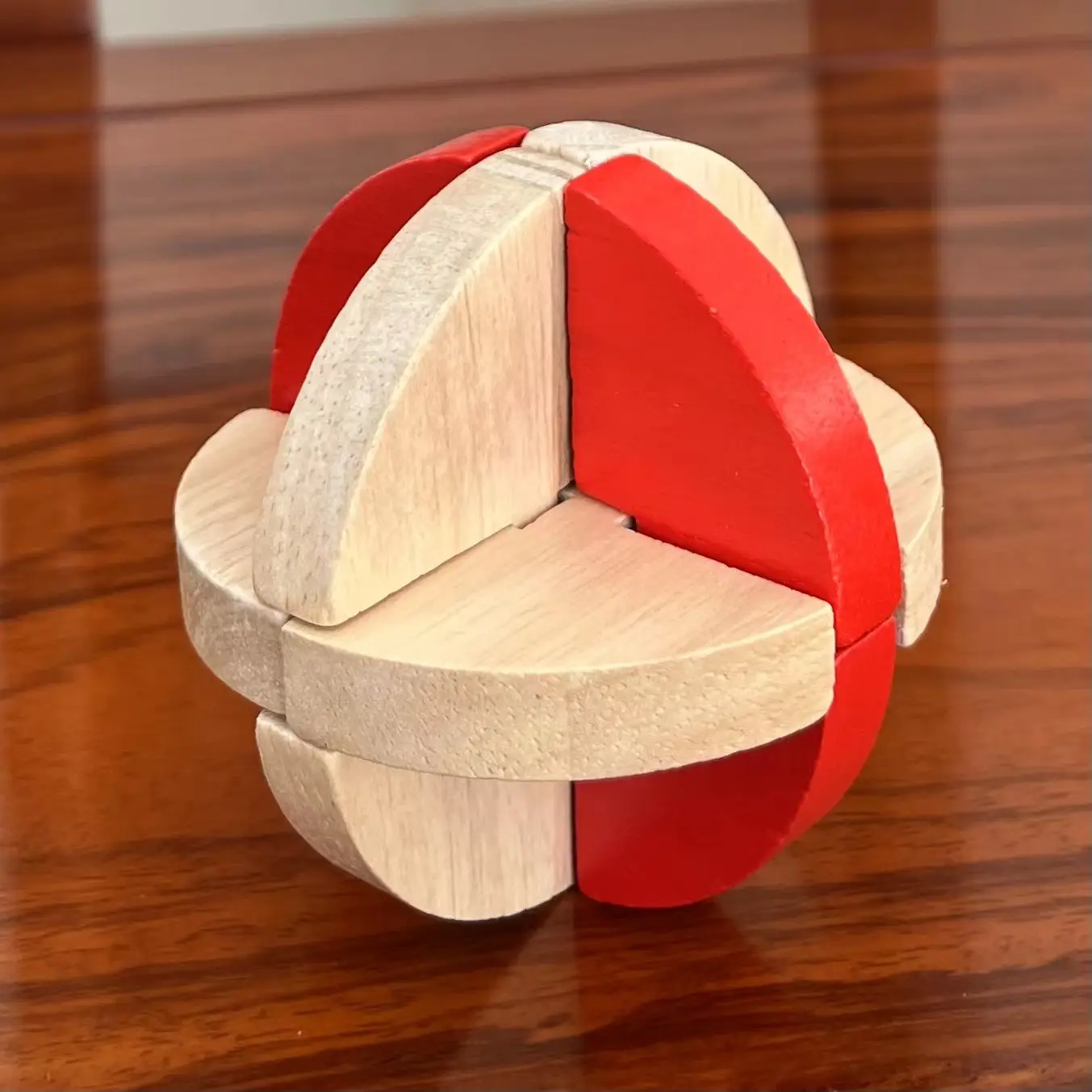 Wooden Color Kongming Lock Puzzle for Kids - Image 18
