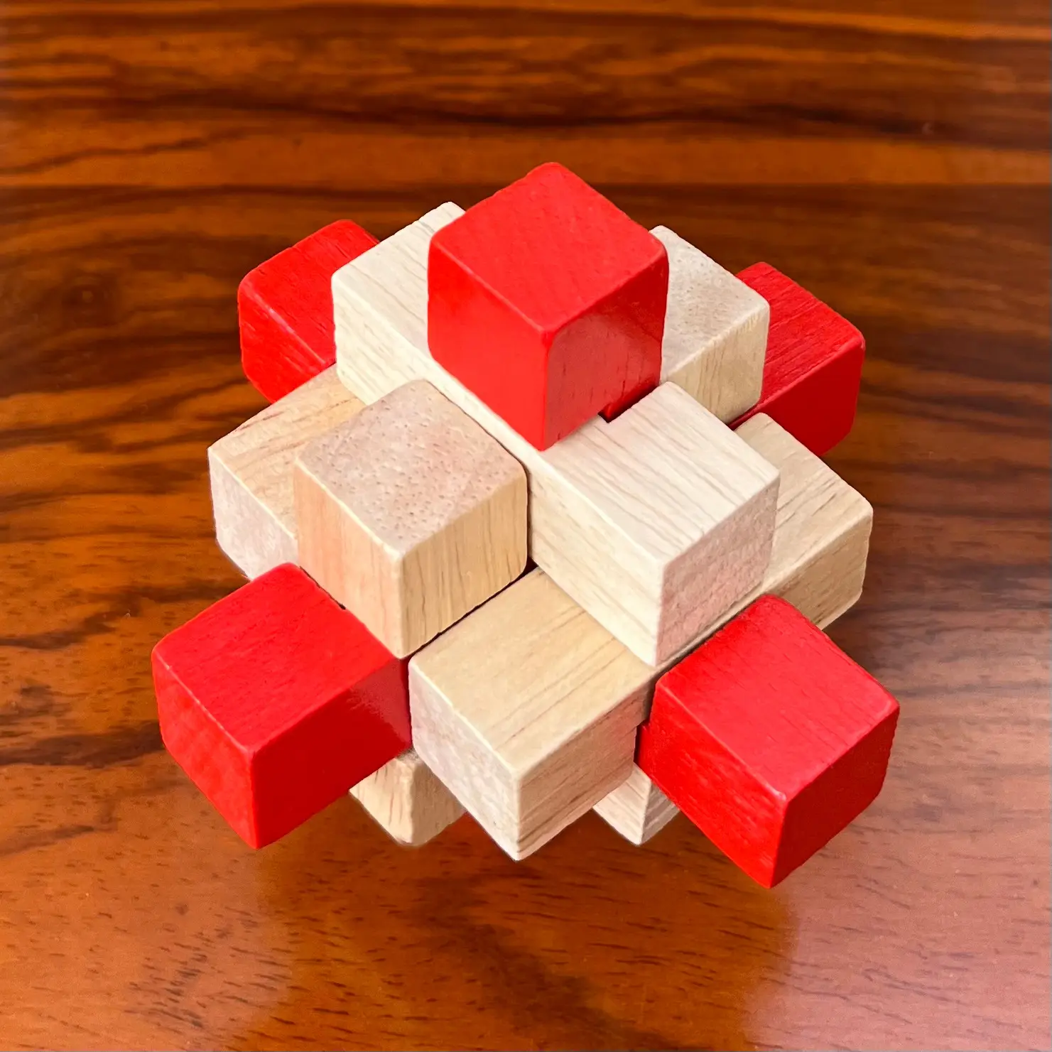 Wooden Color Kongming Lock Puzzle for Kids - Image 21