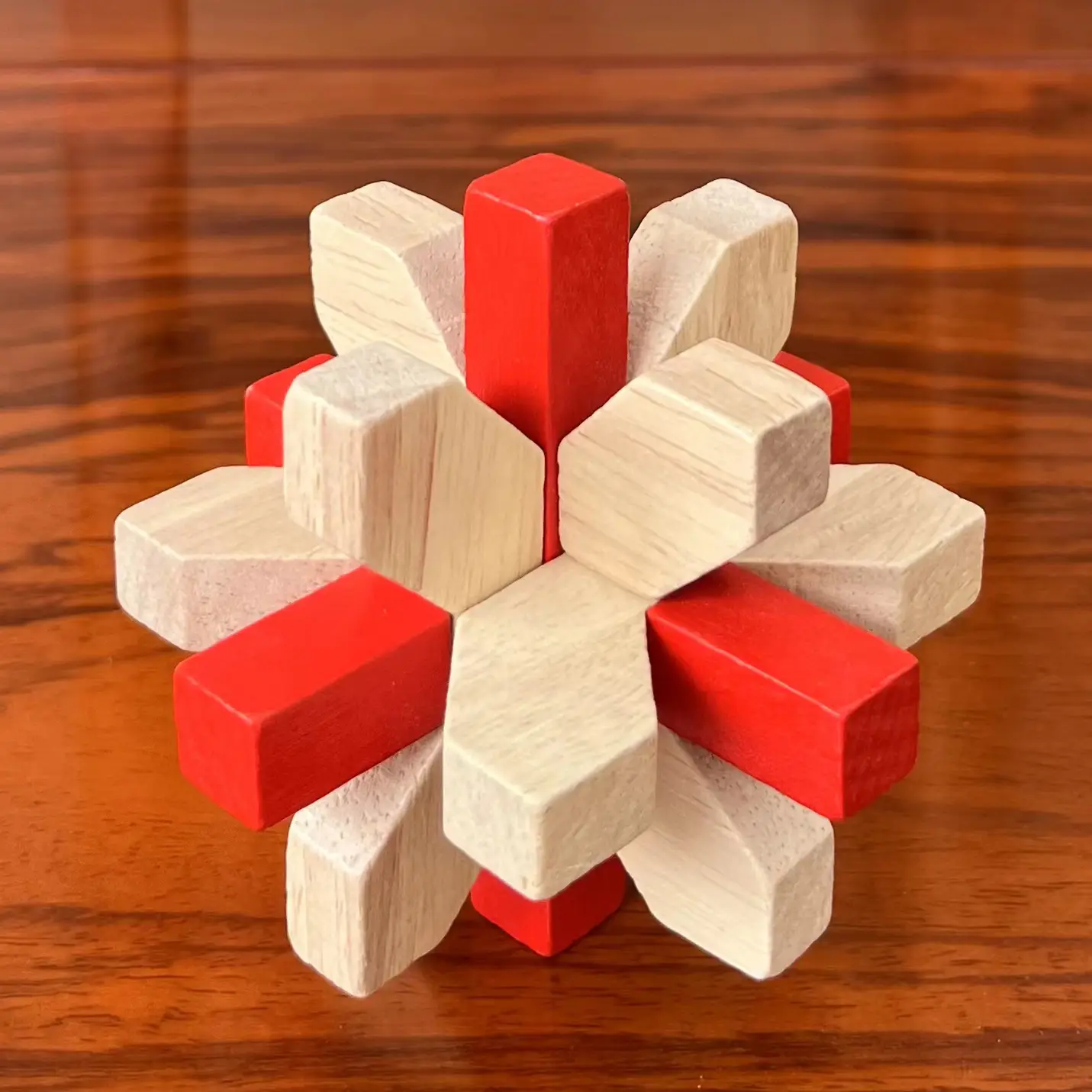 Wooden Color Kongming Lock Puzzle for Kids - Image 22