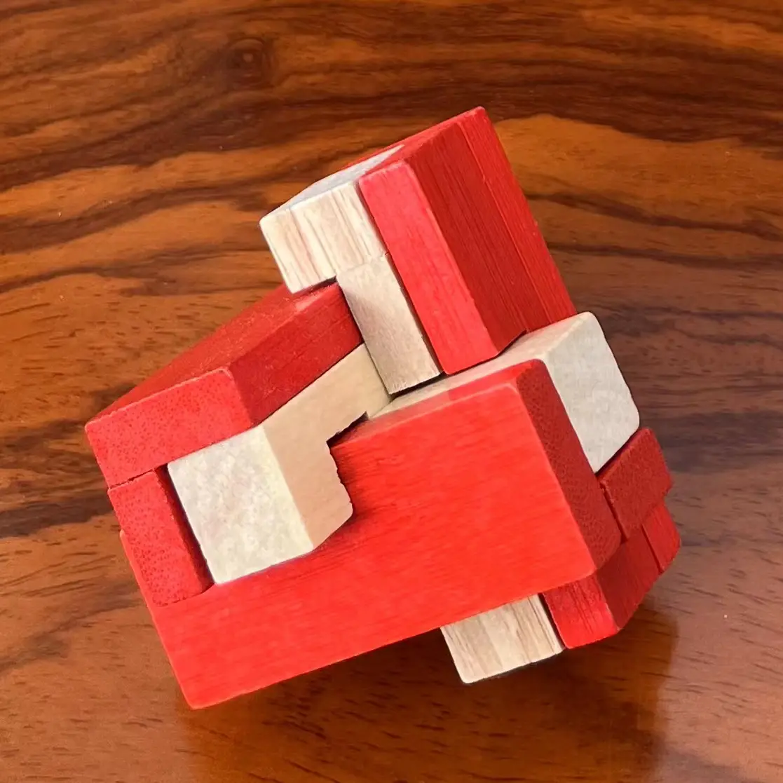 Wooden Color Kongming Lock Puzzle for Kids - Image 25