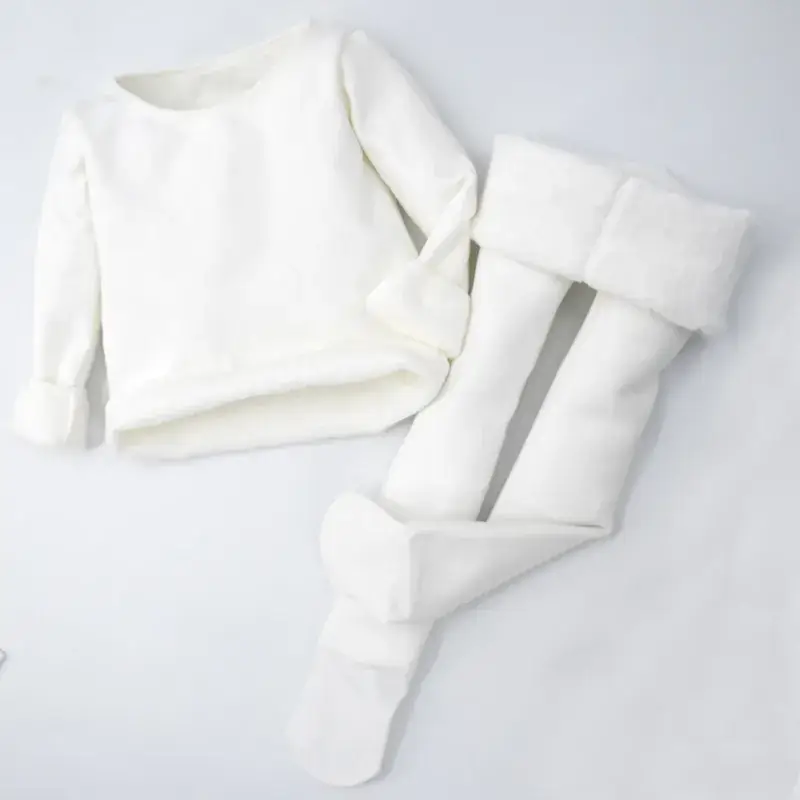 Winter Kids Fleece Dance Top with Boot Set