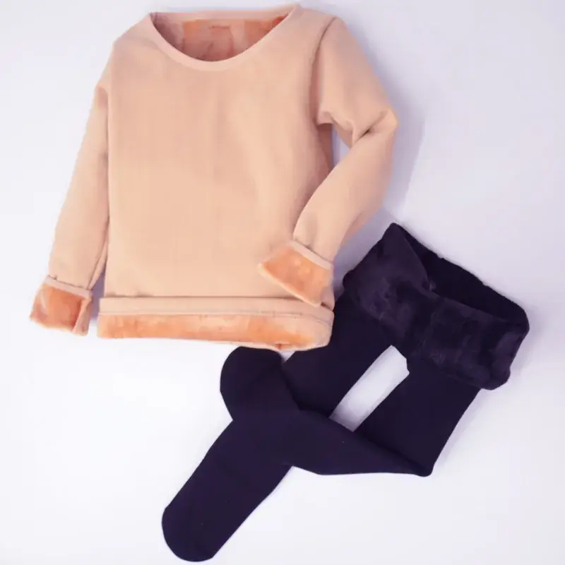 Winter Kids Fleece Dance Top with Boot Set
