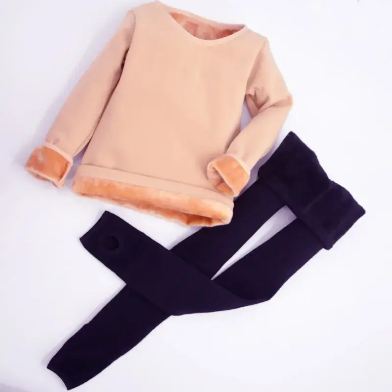 Winter Kids Fleece Dance Top with Boot Set