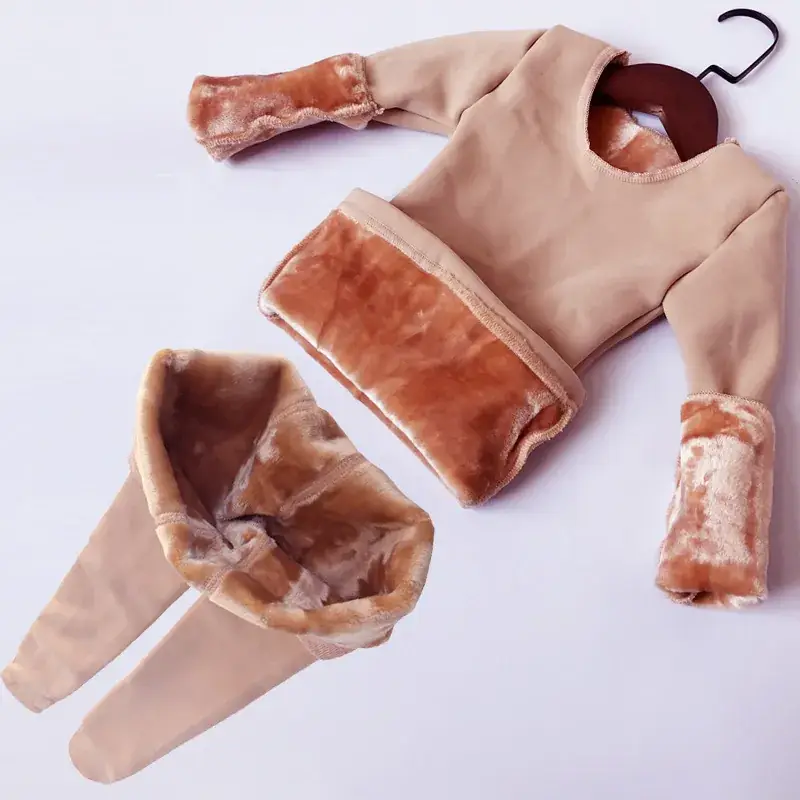 Winter Kids Fleece Dance Top with Boot Set