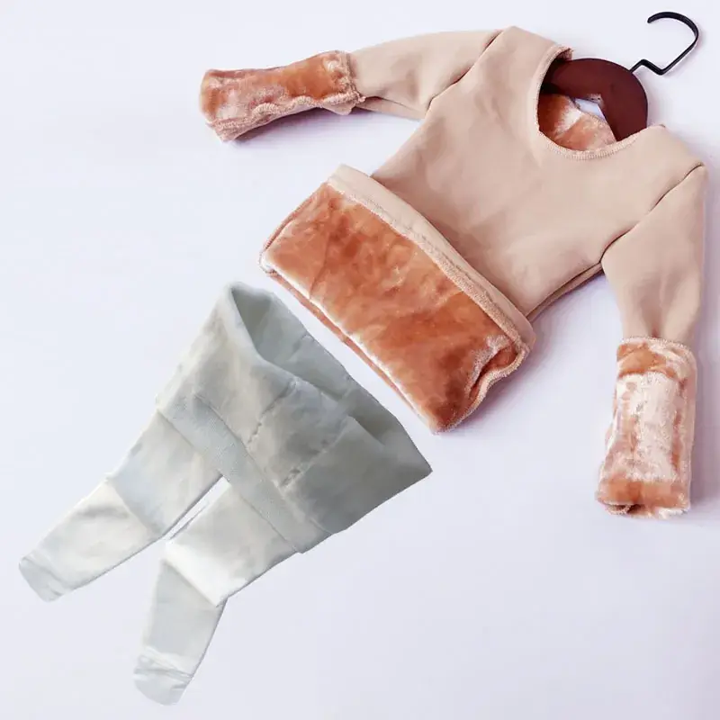 Winter Kids Fleece Dance Top with Boot Set