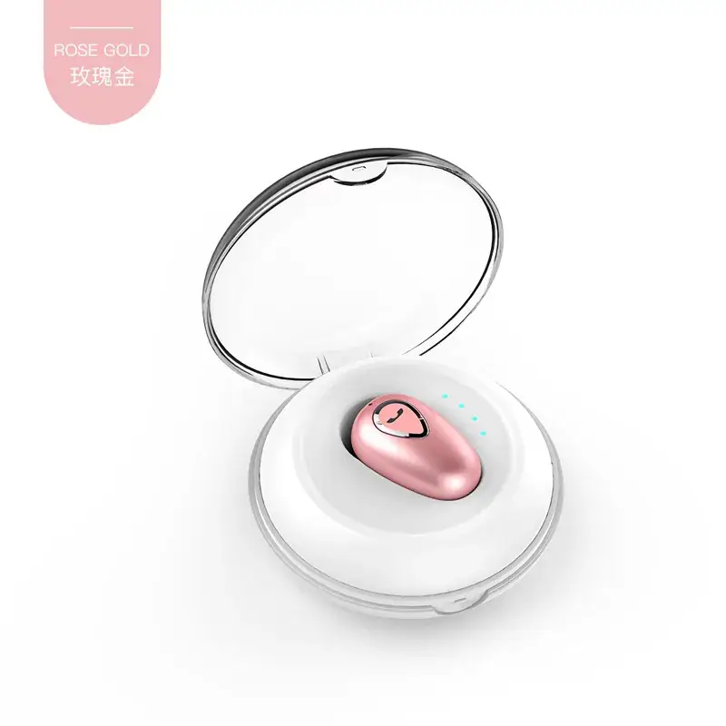 Pink Bluetooth Headset YX06 Wireless In-Ear Mini Sports Invisible - Image 9
