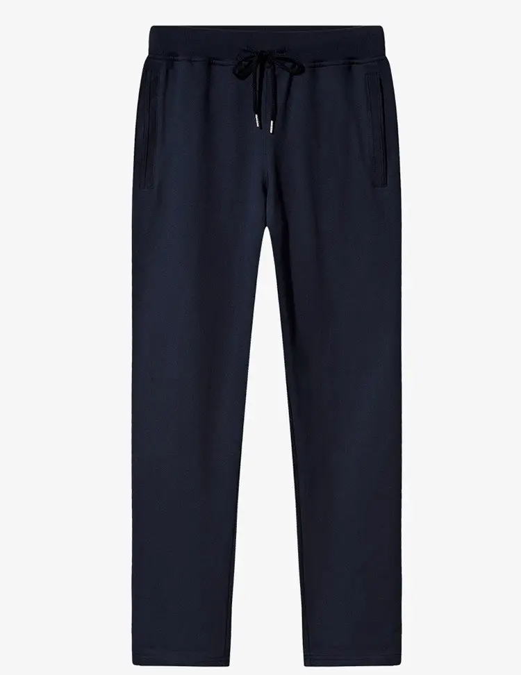 Black Cotton Loose Fit Plus Size Pants for Men - Image 2